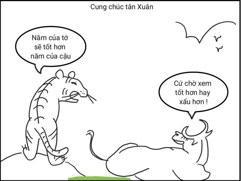 Trâu đi cọp đến