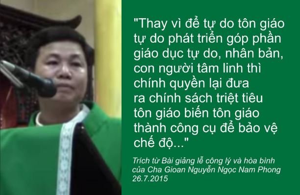 VNTB – Linh mục Gioan Nguyễn Ngọc Nam Phong thuộc Dòng Chúa Cứu thế bị tùy tiện ngăn chặn xuất cảnh