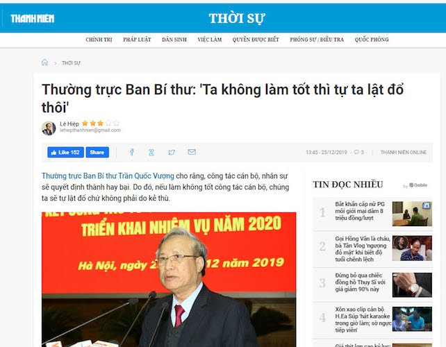 VNTB – Báo chí ở Việt Nam đang ‘tự diễn biến – tự chuyển hóa’ ra sao?