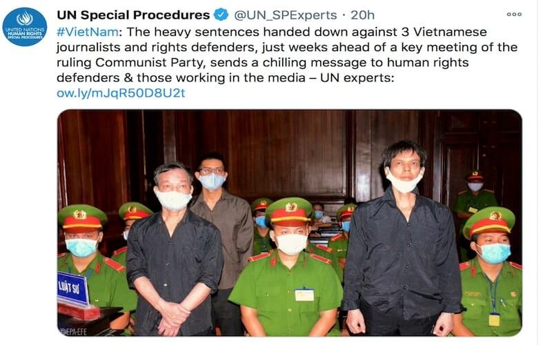 VNTB – Điều 117 Bộ luật Hình sự là phù hợp với luật pháp quốc tế và thực tiễn Việt Nam?