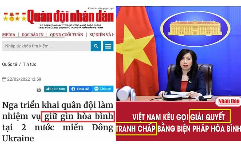 VNTB – Báo chí Việt Nam bắt đầu ‘quay xe’ khi đưa tin chiến sự Nga – Ukraina