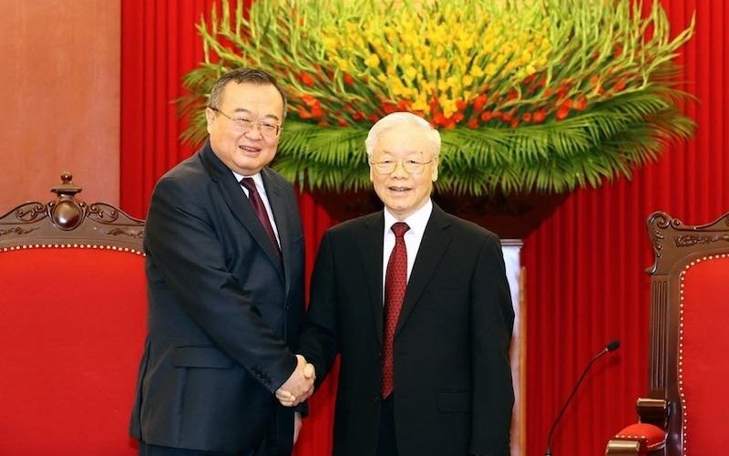 VNTB – Trưởng ban Liên lạc đối ngoại Trung ương Đảng Cộng sản Trung Quốc làm việc tại Hà Nội