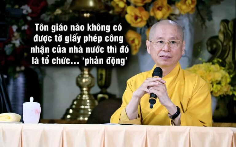 VNTB – Thượng tọa Thích Chân Quang đã chính trị hóa đạo Phật – Việt Nam ...